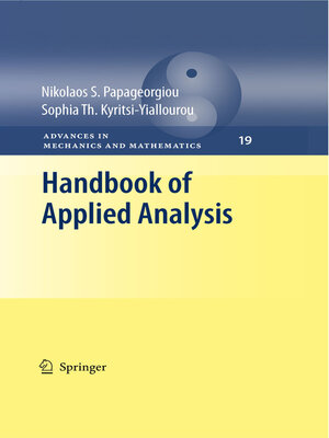 cover image of Handbook of Applied Analysis